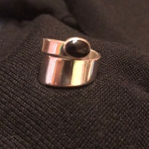 Silpada sterling silver and black onyx wrap ring
